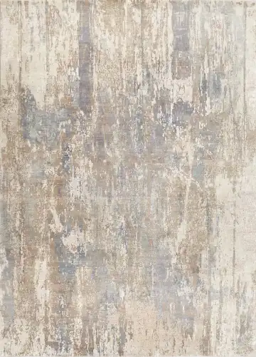 Ковёр Dazzle 16513 — кремовый и голубой, абстрактный рисунок