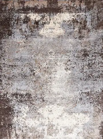 Ковёр Dazzle 16523 — голубой и чёрный, абстрактный рисунок