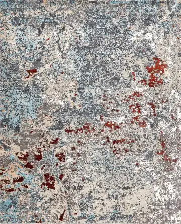 Ковёр Dazzle 16529 — кремовый и красный, абстрактный рисунок