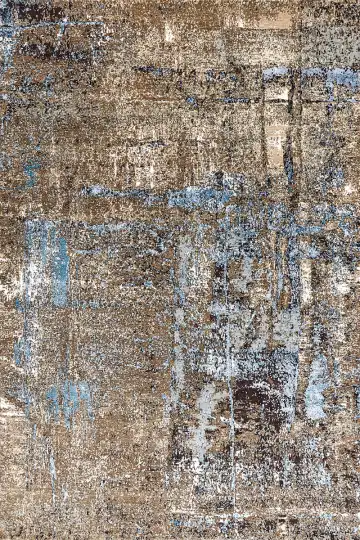 Ковёр Dazzle 16543 — коричневый и голубой, абстрактный рисунок