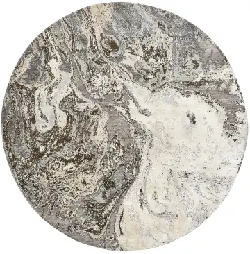 Ковёр Dazzle 16547 — серый и белый, абстрактный рисунок