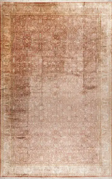 Ковёр Кашмир 16552 — коричневый и кремовый, винтажный рисунок