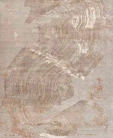 Ковёр Dazzle 16569 — кремовый и серый, абстрактный рисунок