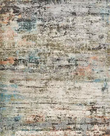Ковёр Dazzle 16580 — кремовый и голубой, абстрактный рисунок