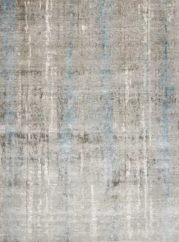 Ковёр Dazzle 16601 — серый и голубой, абстрактный рисунок