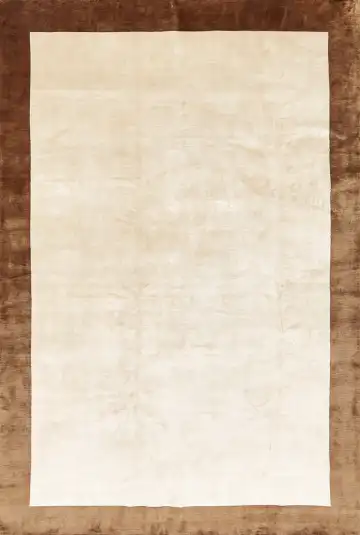 Ковёр Shape 16614 — кремовый и коричневый, однотонный