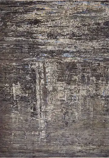Ковёр Dazzle 16626 — чёрный и серый, абстрактный рисунок