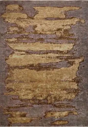 Ковёр Dazzle 16632 — коричневый и золотистый, абстрактный рисунок
