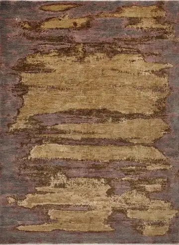 Ковёр Dazzle 16633 — коричневый и золотистый, абстрактный рисунок