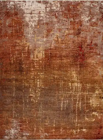 Ковёр Dazzle 16635 — красный и коричневый, абстрактный рисунок