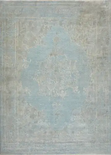 Ковёр Bliss 16637 — голубой и кремовый, с медальоном