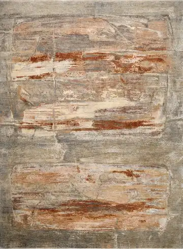 Ковёр Dazzle 16641 — серый и коричневый, абстрактный рисунок