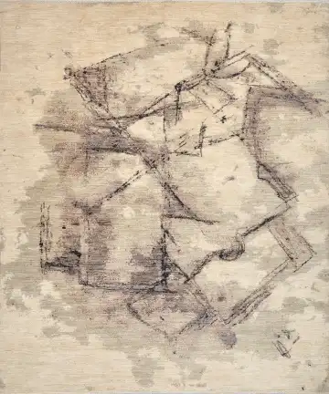 Ковёр Frangulyan 16644 — бежевый и серый, абстрактный рисунок