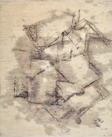 Ковёр Frangulyan 16645 — бежевый и серый, абстрактный рисунок