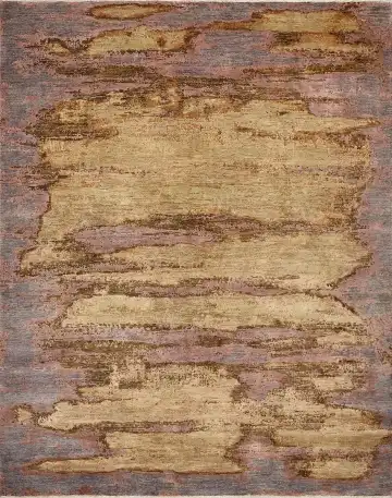 Ковёр Dazzle 16646 — коричневый и золотистый, абстрактный рисунок