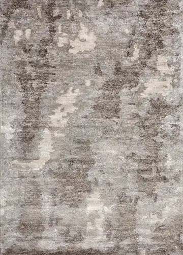 Ковёр Shine 16755 — коричневый и белый, абстрактный рисунок