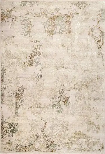 Ковёр Illusion 16917 — кремовый и коричневый, винтажный рисунок
