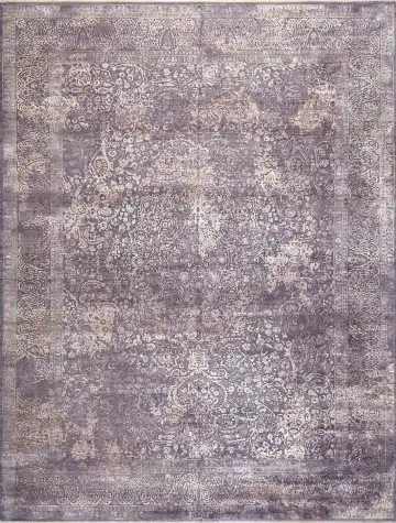 Ковёр Illusion 16926 — фиолетовый, с медальоном