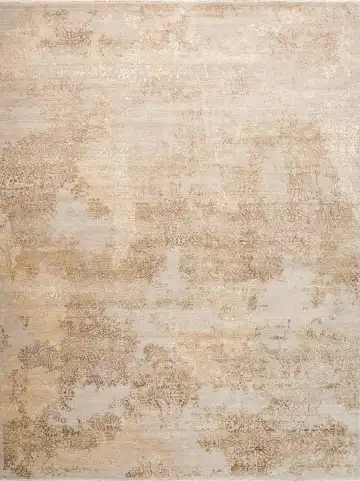 Ковёр Illusion 16927 — бежевый и коричневый, растительный рисунок