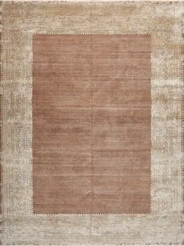Ковёр Bliss 16930 — красный и кремовый, однотонный