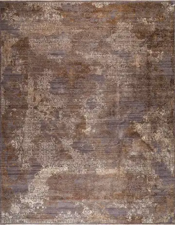 Ковёр Illusion 16933 — коричневый и белый, абстрактный рисунок