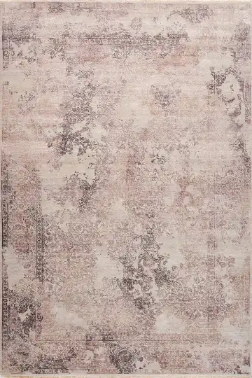 Ковёр Illusion 16945 — кремовый и коричневый, абстрактный рисунок