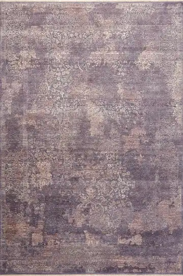 Ковёр Illusion 16951 — фиолетовый и коричневый, абстрактный рисунок