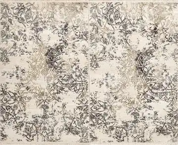 Ковёр Illusion 16953 — кремовый и чёрный, сюжетный рисунок