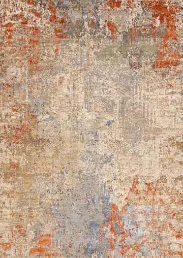 Ковёр Dazzle 16985 — бежевый и оранжевый, винтажный рисунок