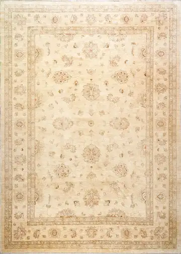 Ковёр Чуби 1783 — кремовый и оранжевый, растительный рисунок
