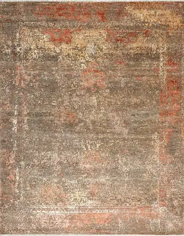 Ковёр Bliss 17048 — красный и бежевый, абстрактный рисунок