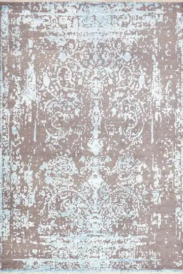 Ковёр Dazzle 17055 — коричневый и голубой, восточный орнамент