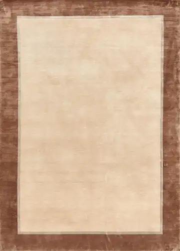 Ковёр Shape 17123 — кремовый и коричневый, однотонный
