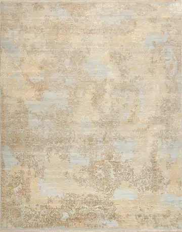 Ковёр Illusion 17157 — кремовый и золотистый, винтажный рисунок