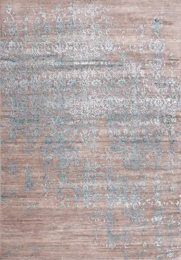 Ковёр Bliss 17273 — бежевый и голубой, абстрактный рисунок