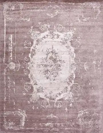 Ковёр Bliss 17375 — фиолетовый и кремовый, винтажный рисунок