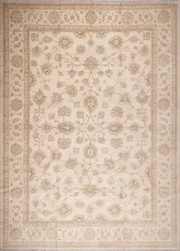 Ковёр Чуби 17432 — кремовый и коричневый, растительный рисунок