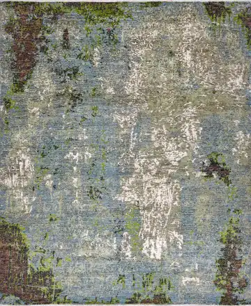 Ковёр Dazzle 17483 — синий и серый, абстрактный рисунок