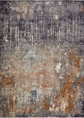 Ковёр Dazzle 17500 — серый и кремовый, винтажный рисунок