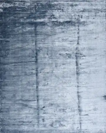 Ковёр Mono 17602 — голубой и белый, винтажный рисунок