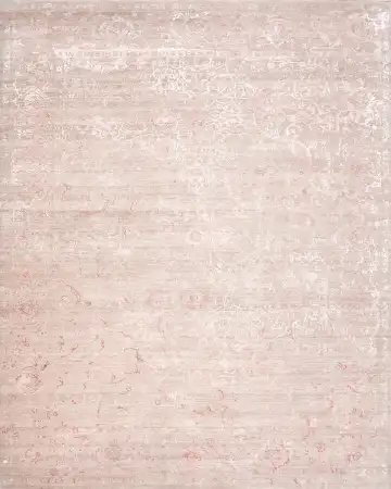 Ковёр Illusion 17644 — кремовый и розовый, однотонный