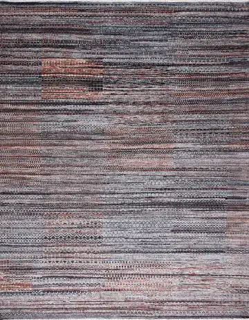 Ковёр Dazzle 17671 — красный и серый, в полоску