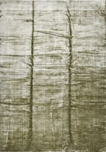 Ковёр Mono 17807 — зелёный и кремовый, геометрический рисунок