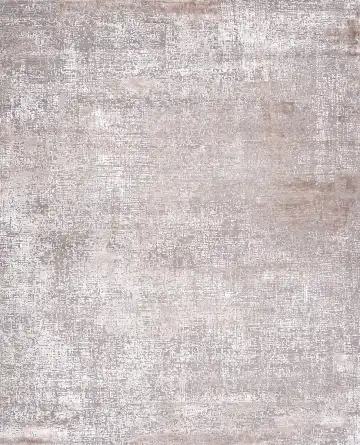 Ковёр Dazzle 17825 — серый и белый, однотонный
