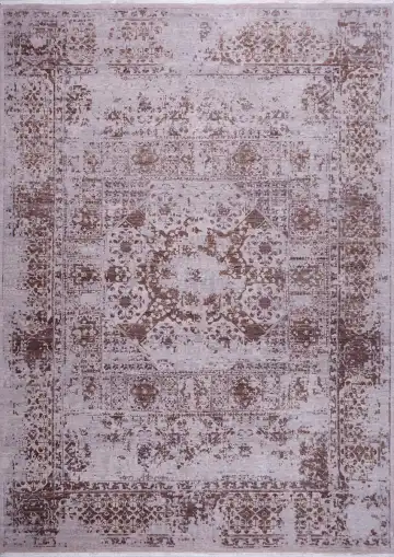 Ковёр Bliss 17877 — розовый и бежевый, восточный орнамент