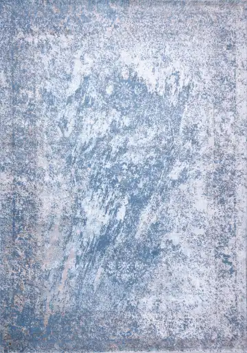Ковёр Bliss 17904 — синий и кремовый, абстрактный рисунок