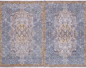 Ковёр Bliss 17910 — синий и кремовый, восточный орнамент