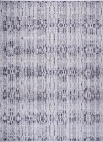 Ковёр Dazzle 17932 — серый и фиолетовый, в полоску