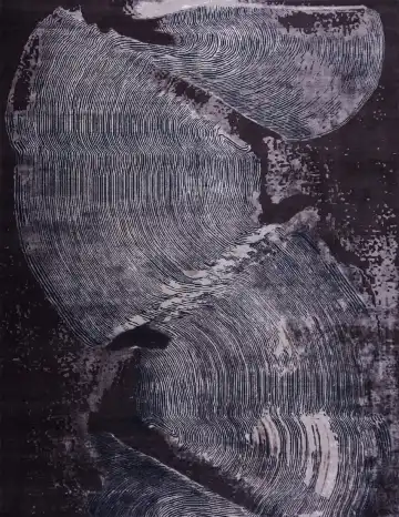 Ковёр Dazzle 17957 — чёрный и серый, абстрактный рисунок