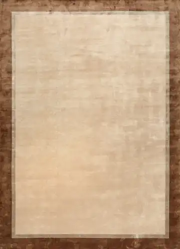 Ковёр Shape 18167 — кремовый и коричневый, однотонный